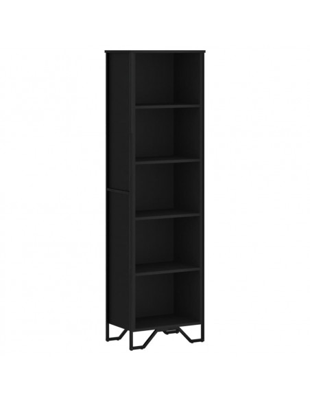 Libreria Nera 50x31x169 cm in Legno Multistrato