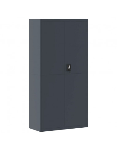Armadio Classificatore Antracite 90x40x220 cm in Acciaio