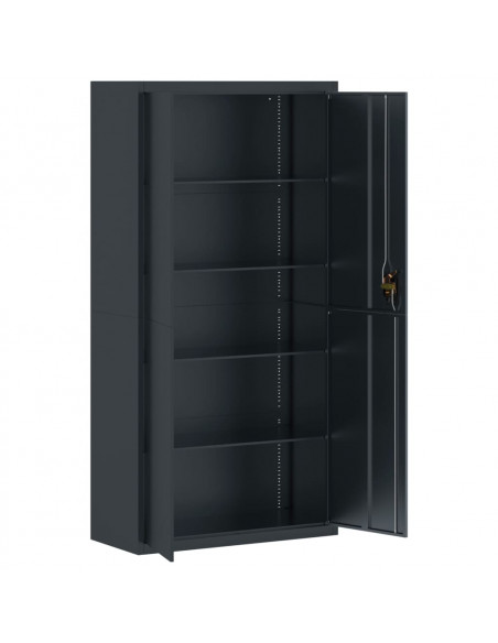 Armadio Classificatore Antracite 90x40x220 cm in Acciaio