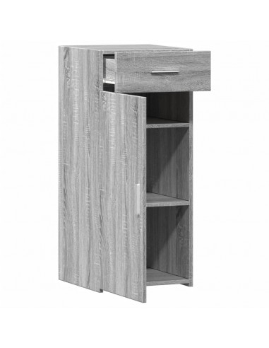 Credenza Grigio Sonoma 40x42,5x93 cm in Legno Multistrato