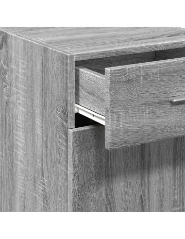 Credenza Grigio Sonoma 40x42,5x93 cm in Legno Multistrato