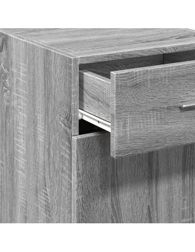 Credenza Grigio Sonoma 40x42,5x93 cm in Legno Multistrato