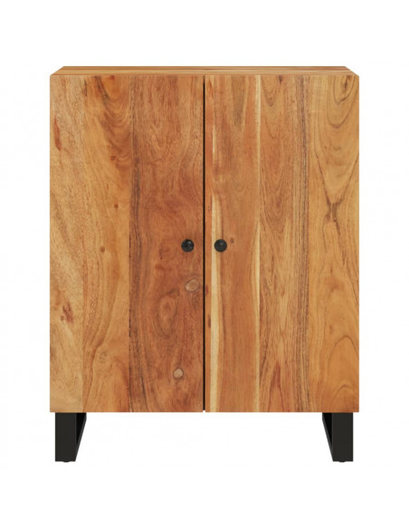 Credenza 60x33x75 cm in Legno Massello di Acacia