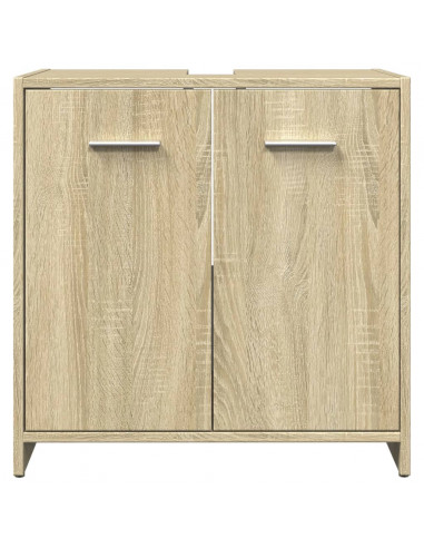 Mobile Lavabo Bagno Rovere Sonoma 60x33x60 cm Legno Multistrato
