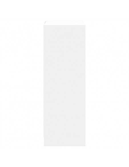 Credenza con LED Bianca 72x34x100 cm in Legno Multistrato