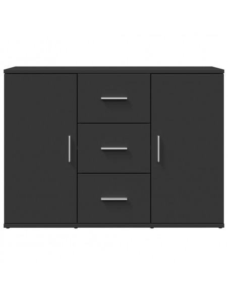 Credenza Nera 90,5x29,5x65 cm in Truciolato