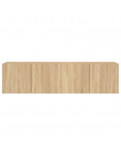 Mobili TV a Parete 2pz Rovere Sonoma 80x30x41 cm 2