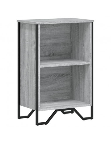 Libreria Grigio Sonoma 50x31x74,5 cm in Legno Multistrato