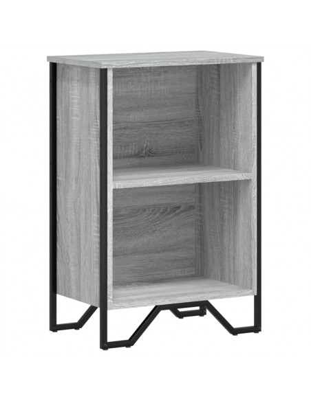 Libreria Grigio Sonoma 50x31x74,5 cm in Legno Multistrato