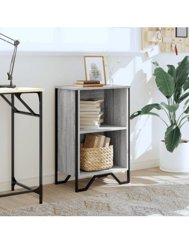 Libreria Grigio Sonoma 50x31x74,5 cm in Legno Multistrato