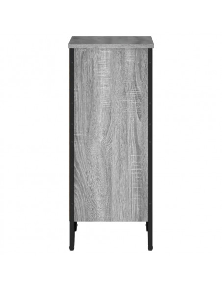 Libreria Grigio Sonoma 50x31x74,5 cm in Legno Multistrato