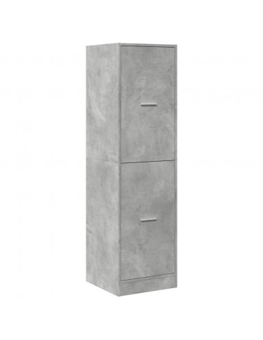 Armadietto da Farmacia Grigio Cemento 40x41x144,5 cm Truciolato