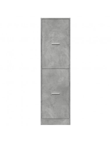 Armadietto da Farmacia Grigio Cemento 40x41x144,5 cm Truciolato