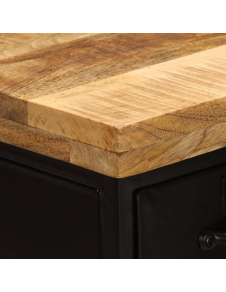 Credenza 55x30x71 cm in Legno Massello di Mango