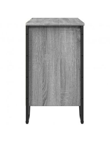 Mobile Lavabo Bagno Grigio Sonoma 60x35x60 cm in Truciolato