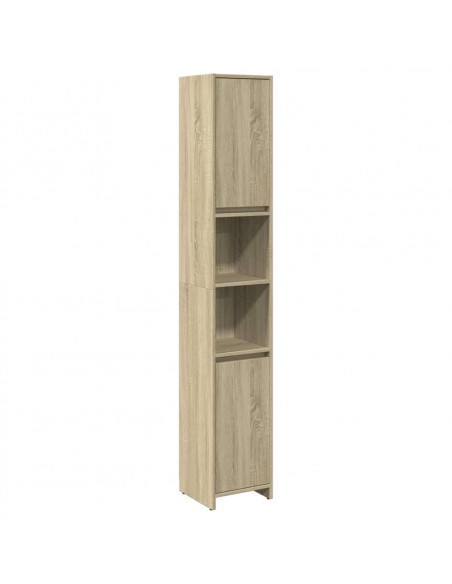 Mobile da Bagno Rovere Sonoma 30x30x183,5 cm Legno Multistrato