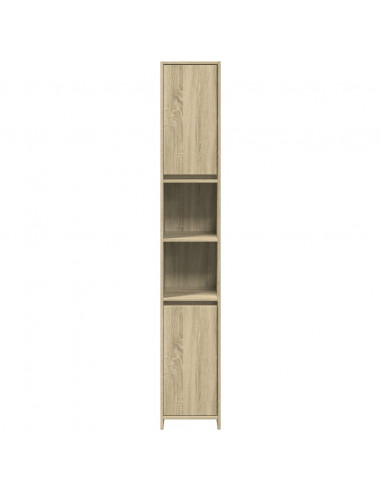 Mobile da Bagno Rovere Sonoma 30x30x183,5 cm Legno Multistrato