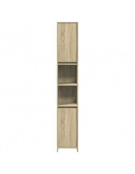 Mobile da Bagno Rovere Sonoma 30x30x183,5 cm Legno Multistrato