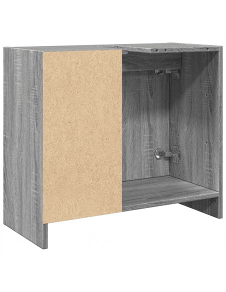 Mobile Lavabo Grigio Sonoma 63x29x55 cm in Legno Multistrato