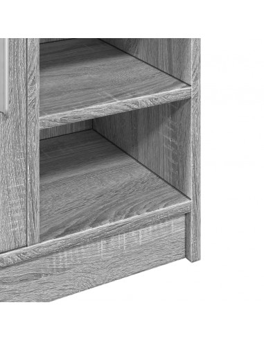 Mobile Lavabo Grigio Sonoma 63x29x55 cm in Legno Multistrato