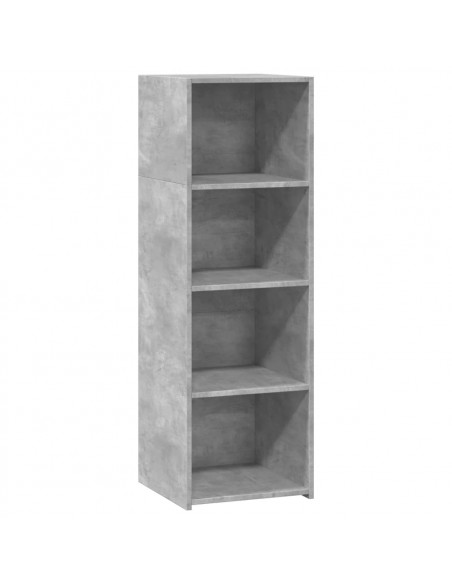 Credenza Grigio Cemento 40x41x124cm in Legno Multistrato