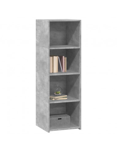Credenza Grigio Cemento 40x41x124cm in Legno Multistrato