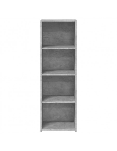 Credenza Grigio Cemento 40x41x124cm in Legno Multistrato