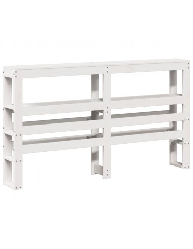 Letto senza Materasso Bianco 140x200 cm Legno Massello di Pino