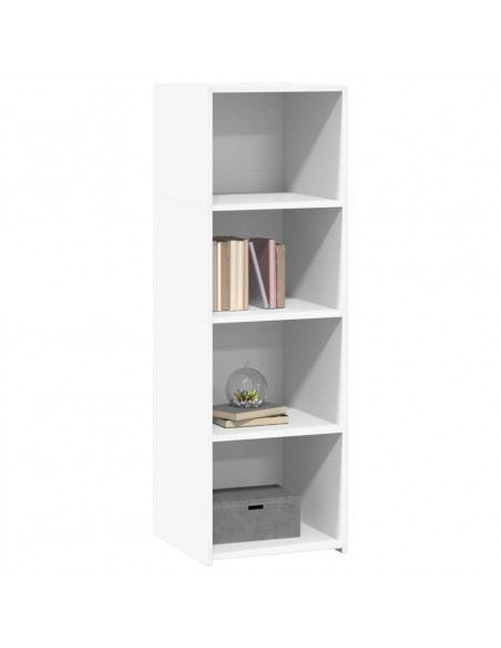 Credenza Bianca 40x41x124 cm in Legno Multistrato