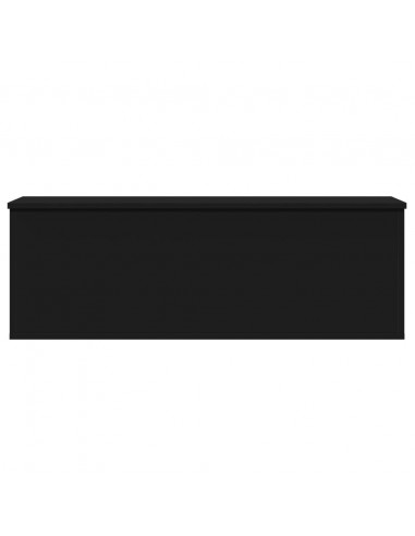 Contenitore Portaoggetti Nero 102x35x35 cm in Truciolato