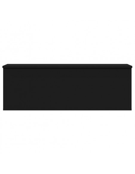 Contenitore Portaoggetti Nero 102x35x35 cm in Truciolato