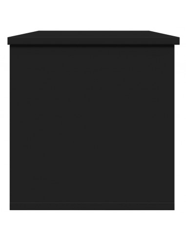 Contenitore Portaoggetti Nero 102x35x35 cm in Truciolato