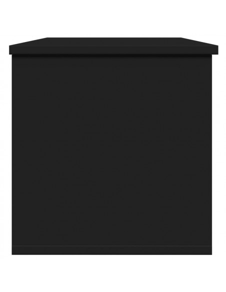 Contenitore Portaoggetti Nero 102x35x35 cm in Truciolato
