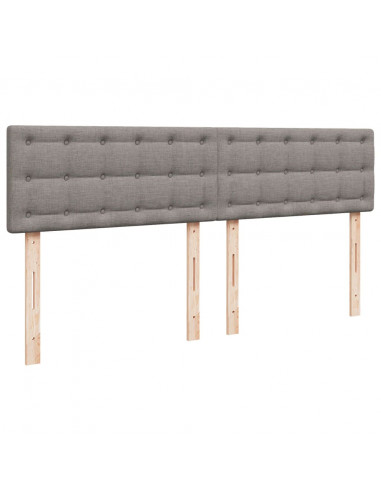 Giroletto a Molle con Materasso Tortora 180x200 cm in Tessuto