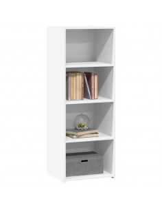 Credenza Bianca 45x41x124cm in Legno Multistrato 2
