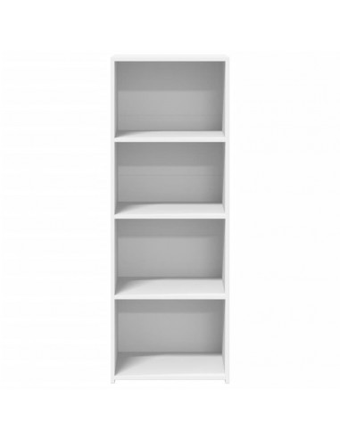 Credenza Bianca 45x41x124cm in Legno Multistrato