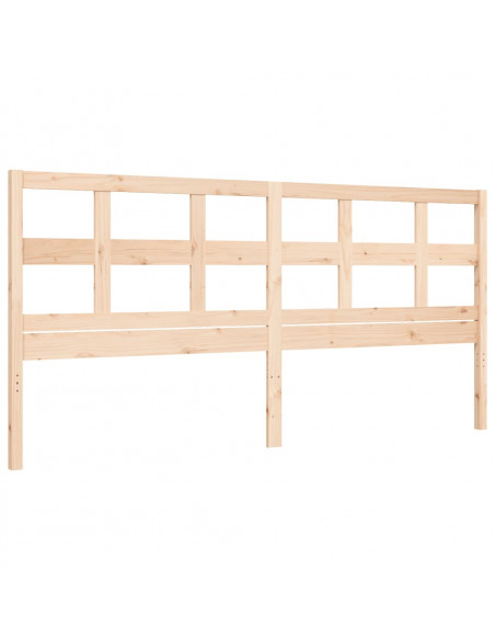Giroletto con Testiera 200x200 cm in Legno Massello