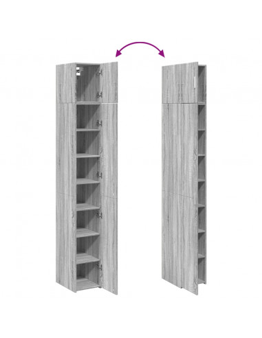 Mobile Sottile Grigio Sonoma 30x42,5x225 cm in Truciolato