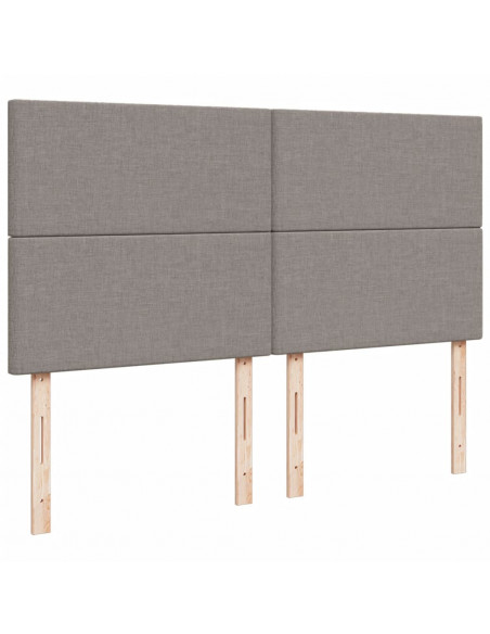 Giroletto a Molle con Materasso Tortora 180x200 cm in Tessuto