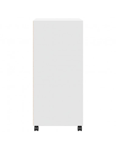 Mobile con Ruote Bianco 55x40x91 cm in Truciolato