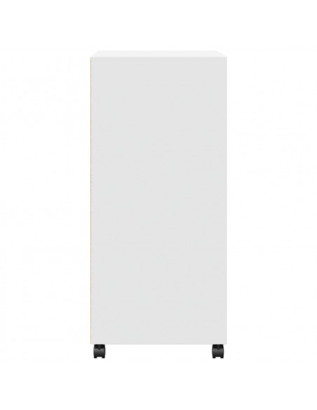 Mobile con Ruote Bianco 55x40x91 cm in Truciolato