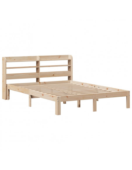 Giroletto con Testiera 135x190 cm in Legno Massello di Pino