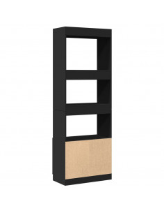 Credenza Nera 63x33x180 cm in Truciolato 2