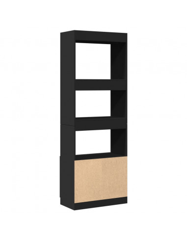 Credenza Nera 63x33x180 cm in Truciolato