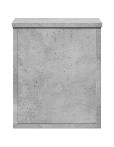 Contenitore Portaoggetti Grigio Cemento 30x35x35cm Truciolato