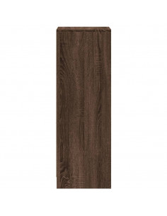 Credenza con LED Rovere Marrone 38x34x100 cm Legno Multistrato 2