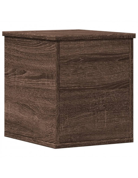 Contenitore Portaoggetti Rovere Marrone 30x35x35 cm Truciolato