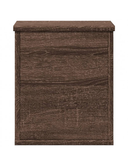 Contenitore Portaoggetti Rovere Marrone 30x35x35 cm Truciolato