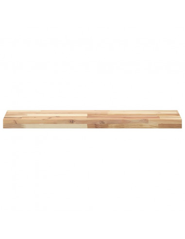 Ripiano a Parete 100x20x4 cm Legno Massello Acacia Non Trattato