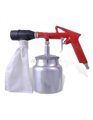 Kit sabbiatura ad aria 3 Bottiglie di sabbie & 4 pz ugelli